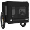 vidaXL Pet Bike Trailer Black Oxford Fabric&Iron