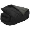 vidaXL Winter Duvet Black and Anthracite 220 x 135 cm Microfiber