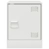 vidaXL Bedside Cabinets 2 pcs White 34.5x39x44 cm Steel
