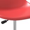 vidaXL Swivel Dining Chairs 6 pcs Red PP
