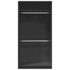 vidaXL Wardrobe Black 100x50x200 cm Engineered Wood