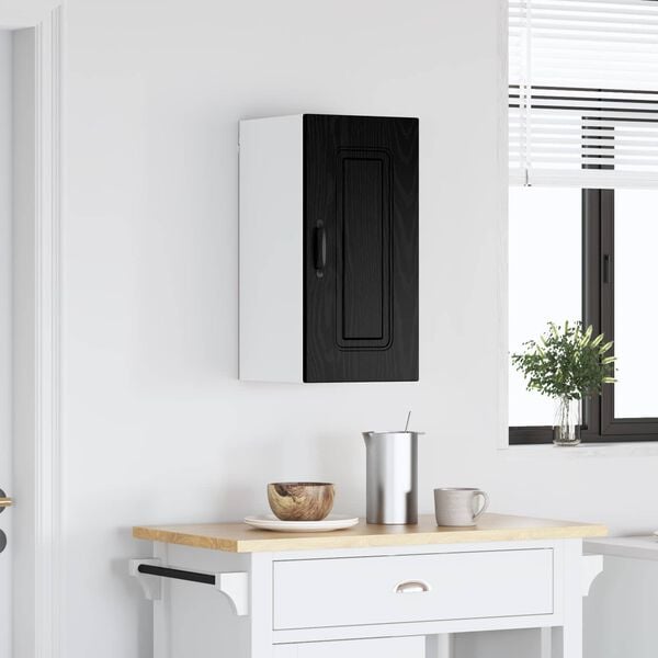 vidaXL Kitchen Cabinet with Storage Kalmar Black Oak 30 x 31 x 60 cm