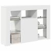 vidaXL Corner LED TV Cabinet White 100x40x68cm Engineered Wood