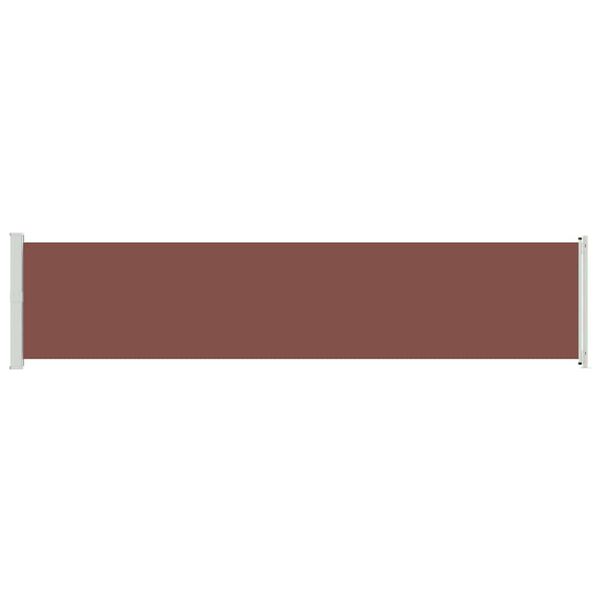 vidaXL Patio Retractable Side Awning 140x600 cm Brown