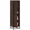 vidaXL Highboard Brown Oak 35.5x35x139 cm Engineered Wood and Metal
