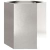 vidaXL Garden Planter 2 pcs Hexagon 46x40x45 cm Stainless Steel