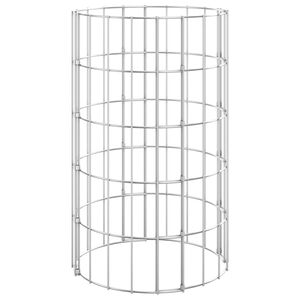 vidaXL Circular Gabion Pole Galvanised Steel &Oslash;30x50 cm