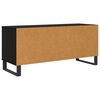 vidaXL TV Cabinet with Drawer Black Oak 100 x 34.5 x 44.5 cm
