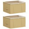 vidaXL Storage Box with Transparent Top Window 2 pcs Non-woven fabric