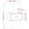 vidaXL Wall-mounted Bedside Cabinets 2 pcs Brown Oak