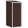 vidaXL Garden Shed Brown 87x98x159 cm Galvanised Steel