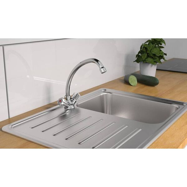 SCH&Uuml;TTE 2-Handle Basin Mixer BRILLANT Chrome