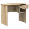 vidaXL Desk with Drawer Sonoma Oak 90 x 49 x 75 cm Engineered Wood