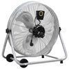 vidaXL Drum Fan with Wheel 73 x 42 x 70 cm Aluminium