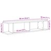 vidaXL Wall Shelves 2 pcs Artisan Oak 90x18x20 cm Engineered Wood