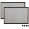 vidaXL Extendable Insect Screen for Windows Brown