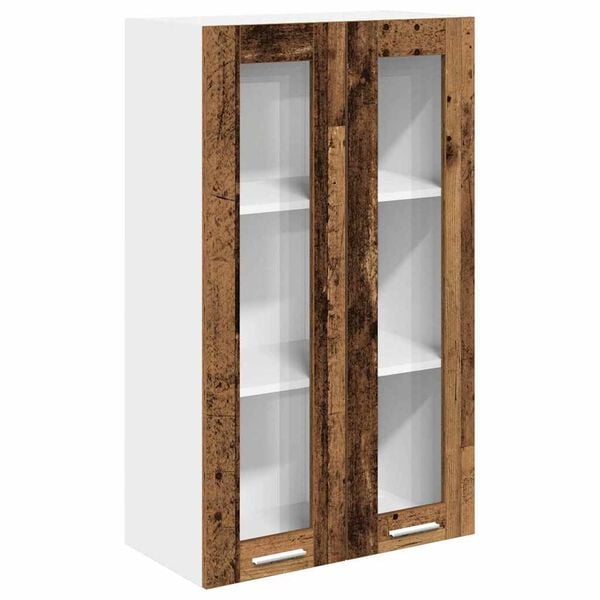 vidaXL Hanging Cabinet Old Wood 60 x 31 x 100 cm Engineered Wood