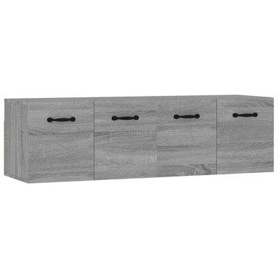 vidaXL Wall Cabinets 2 pcs Grey Sonoma 80x35x36.5 cm Engineered Wood