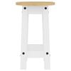 vidaXL 3 Piece Bar Set White Solid Wood Pine