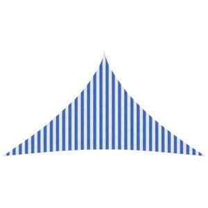 vidaXL Sunshade Sail Blue and White 5 x 5 x 5 m HDPE
