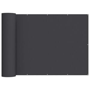 vidaXL Balcony Privacy Screen 200 x 600 cm Fabric with PU Coated Black