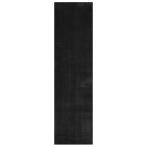 vidaXL Medium Pile Soft and Washable Rug HUARTE Black 300 x 80 cm