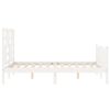 vidaXL Bed Frame without Mattress White 120x200 cm Solid Wood Pine