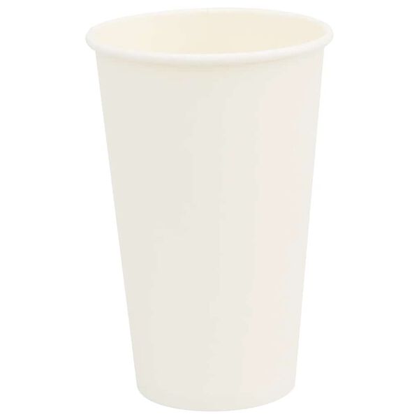 vidaXL Paper Coffee Cups with Lids 1000 pcs 16oz 400ml