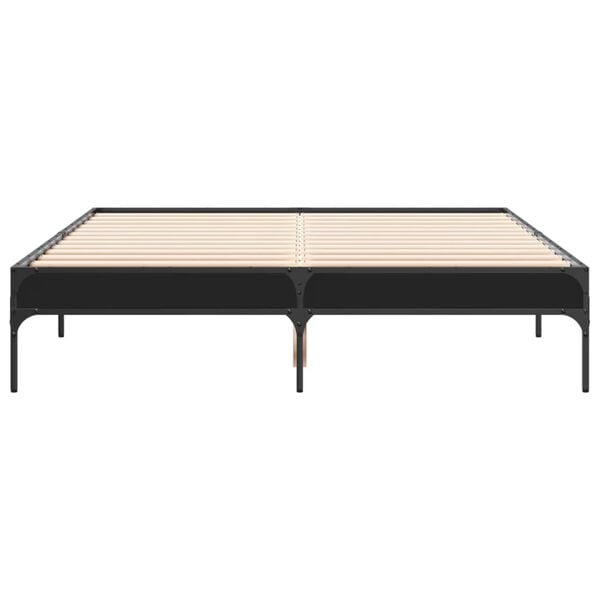 vidaXL Bed Frame without Mattress Black 120x200 cm
