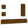 vidaXL 5 Piece TV Cabinet Set Brown Oak Engineered Wood