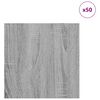vidaXL Decor Panels 50 pcs Grey Sonoma 30 x 30 x 0.27 cm