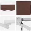 vidaXL Automatic Retractable Awning Brown 300x250 cm