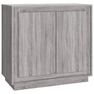 vidaXL Sideboard Grey Sonoma 80x34x75 cm Engineered Wood
