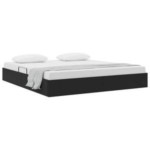 vidaXL Storage Bed with Headboard Black 180 x 200 cm Velvet