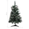 vidaXL Artificial Christmas Tree with Stand Green and White 60 cm PVC