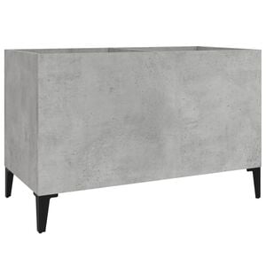 vidaXL Record Cabinet Concrete Grey 74,5x38x48 cm Engineered Wood