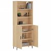 vidaXL Highboard Sonoma Oak 69.5x34x180 cm Engineered Wood