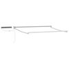 vidaXL Electric Retractable Awning Frame White 2.5 x 2 m Steel