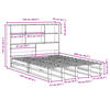 vidaXL Bookcase Bed without Mattress Wax Brown 120x200 cm Solid Wood