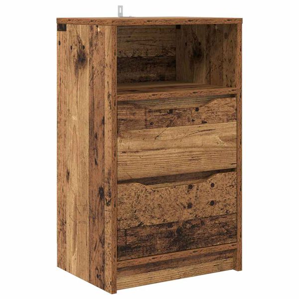 vidaXL Bedside Table Old Wood 40 x 30 x 467 cm Engineered Wood