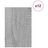 vidaXL Decor Panels 12 pcs Grey sonoma 40 x 60 x 0.3 cm