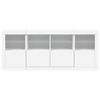 vidaXL Sideboard with LED Lights White 163x37x67 cm