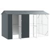 vidaXL Bird Cage Anthracite 430 x 208 x 247 cm Galvanised Steel