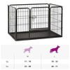 vidaXL Puppy Playpen Steel 91.5x59x61 cm