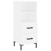 vidaXL Highboard White 34.5x34x180 cm Engineered Wood