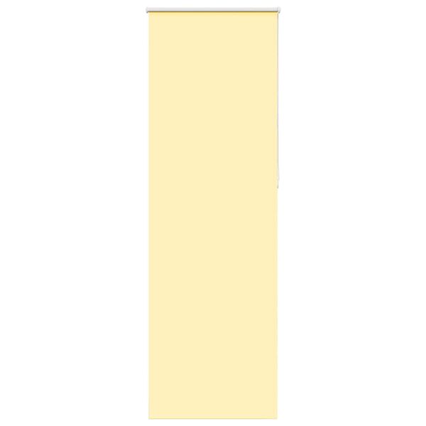 vidaXL Roller Blind Blackout Yellow 65x210 cm Fabric Width 60.7 cm Polyester