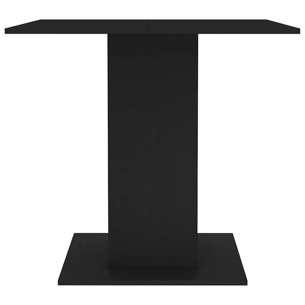 vidaXL Dining Table Black 80x80x75 cm Engineered Wood