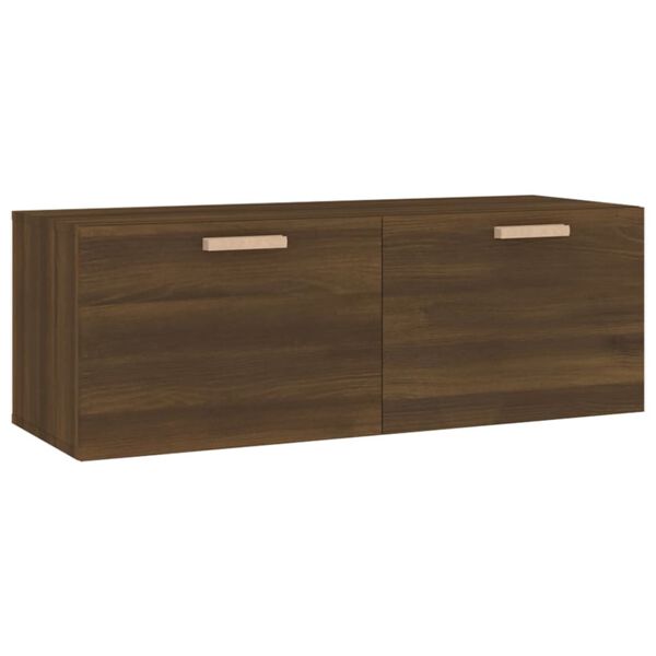 vidaXL Wall Cabinet Brown Oak 100x36.5x35 cm Engineered Wood