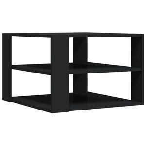 vidaXL Coffee Table Black 58x58x40 cm Engineered Wood