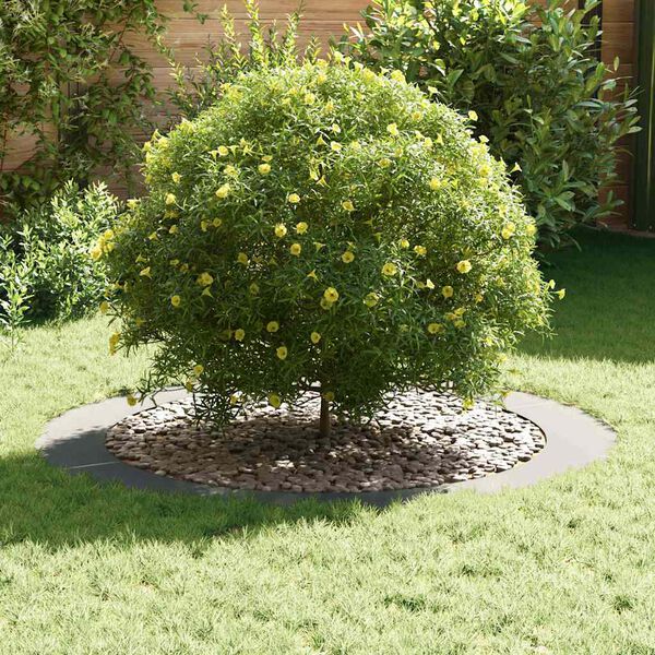 vidaXL suitable for Flat Tree Rings 5 pcs Silver Ø90 / 120 cm